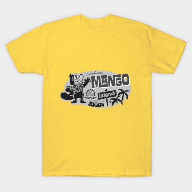 Mango Island Black & White T-Shirt by Aplatypuss